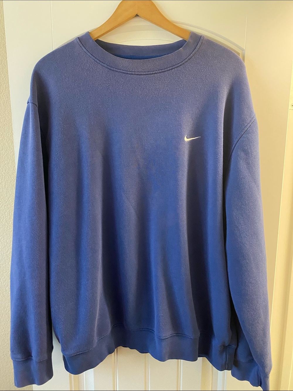 Nike Crewneck Sweatshirt in Blue with White Swoosh